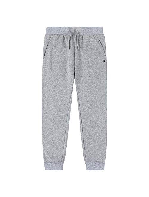 JIAHONG Kids Fleece Sweatpants Casual Pull on Jogger Athletic Sweatpants Soft Fashion Pants for Boys or Girls