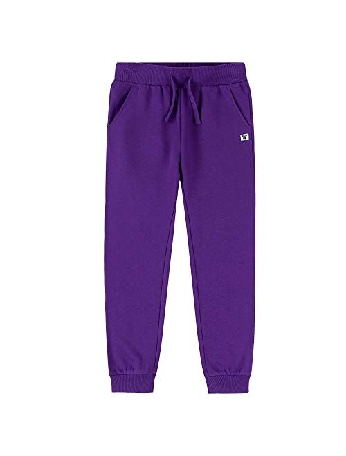 JIAHONG Kids Fleece Sweatpants Casual Pull on Jogger Athletic Sweatpants Soft Fashion Pants for Boys or Girls