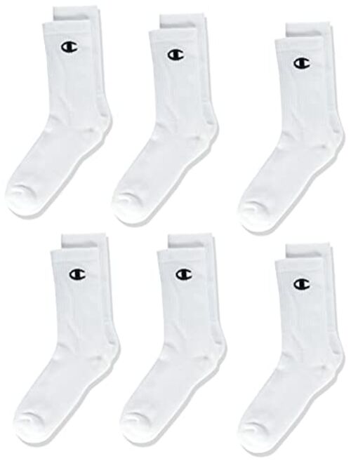 Champion unisex-child Champion Kids' 6-pack Crew Socks