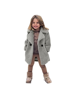 Mousmile Toddler Kids Duffle Overcoat Winter Charm Windbreaker Jacket Outwear for Boys Girls Trench Coat