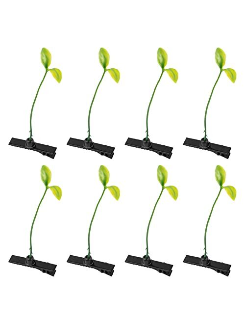 Framendino, 10 Pack Funny Bean Sprout Hair Clips Plant Grass Hair Barrette for Women Girls