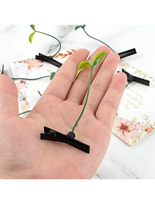 Framendino, 10 Pack Funny Bean Sprout Hair Clips Plant Grass Hair Barrette for Women Girls