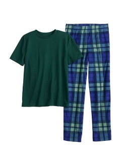 Boys 8-20 Sonoma Goods For Life Tee & Microfleece Pants Pajama Set in Regular & Husky