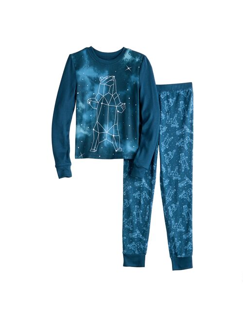 Boys 6-12 Cuddl Duds Top & Bottoms Pajama Set