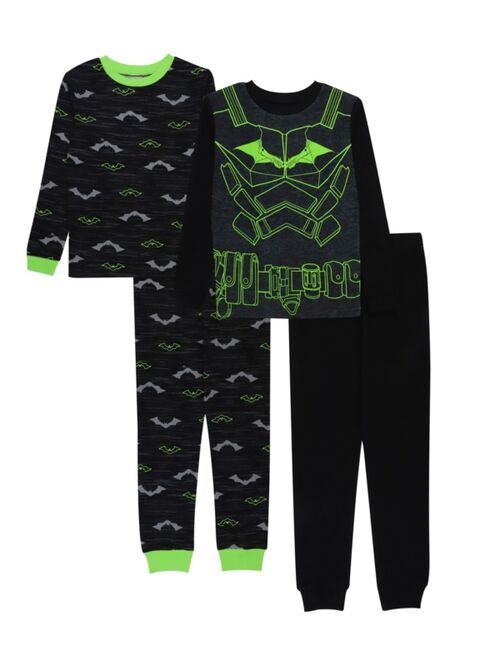 AME Big Boys Batman Pajamas, 4 Piece Set