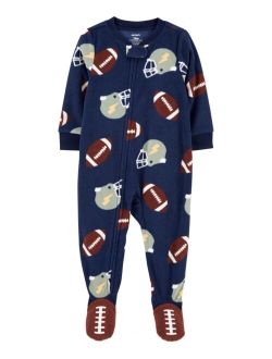 Toddler Boys One-Piece Fleece Footie Pajama