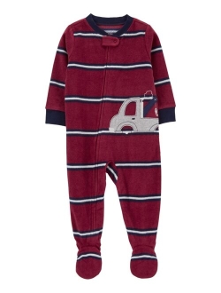 Toddler Boys One-Piece Fleece Footie Pajama