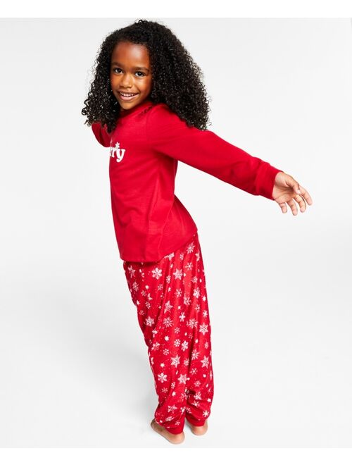 Family Pajamas Matching Kid's Merry Snowflake Mix It Family Pajama Set, Created for Macy's