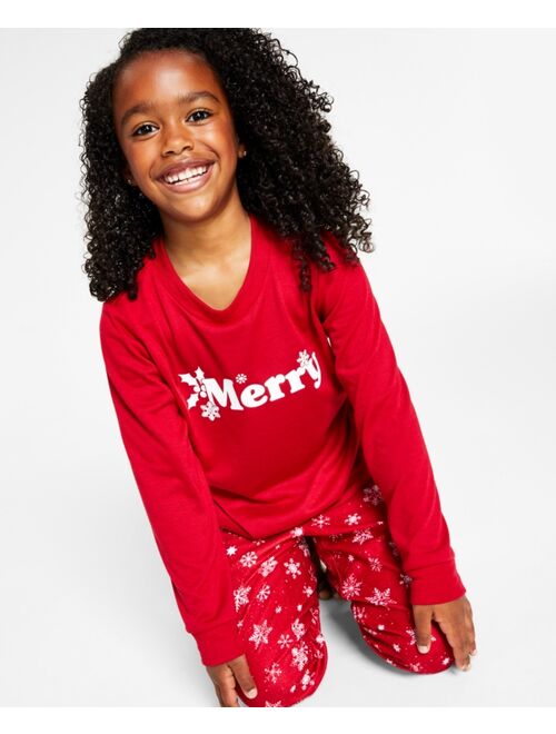 Family Pajamas Matching Kid's Merry Snowflake Mix It Family Pajama Set, Created for Macy's