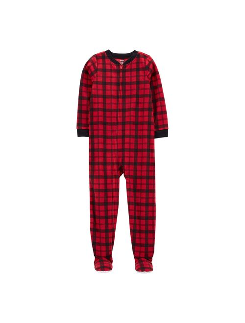 Boys 4-14 Carter's 1-Piece Holiday Fleece Footie Pajamas