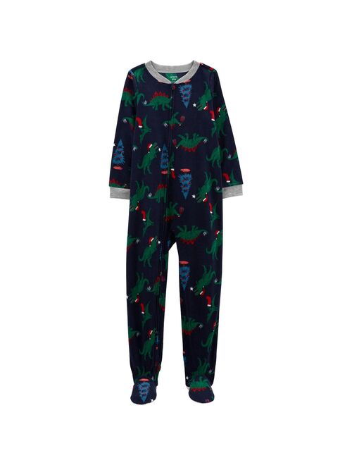 Boys 4-14 Carter's 1-Piece Holiday Fleece Footie Pajamas