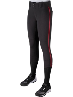 CHAMPRO Women's Tournament Low Rise Softball Pants with Side Piping