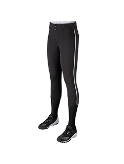 CHAMPRO Women's Tournament Low Rise Softball Pants with Side Piping