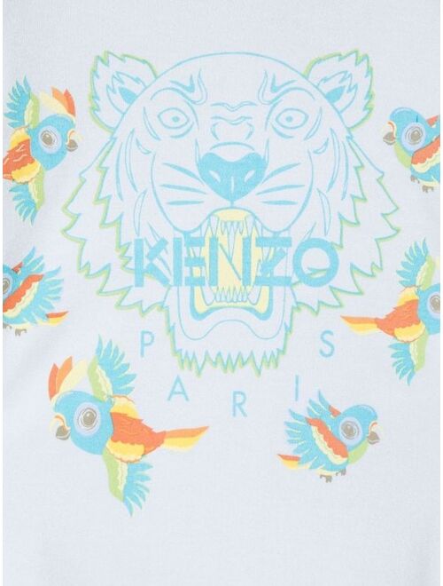 Kenzo Kids Tiger Head motif-print pajamas