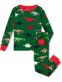 Kids Festive Dinos Organic Cotton PJ Set (Toddler/Little Kids/Big Kids)