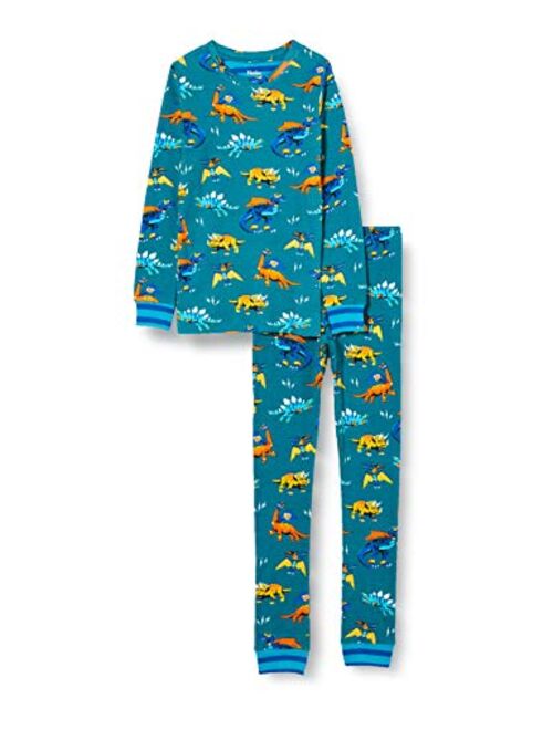 Hatley Kids Festive Dinos Organic Cotton PJ Set (Toddler/Little Kids/Big Kids)