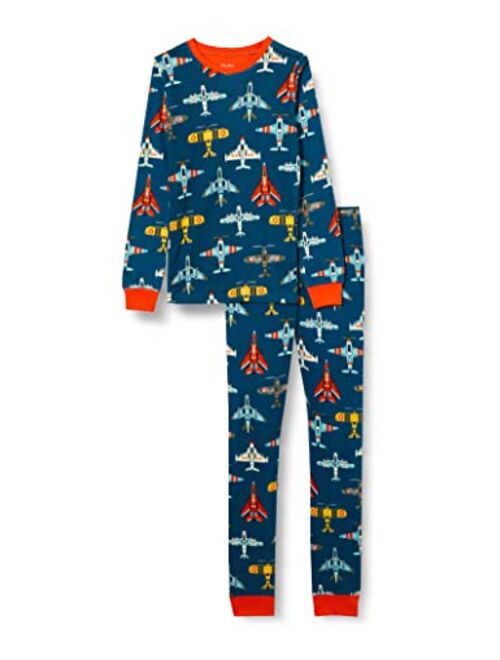 Hatley Kids Festive Dinos Organic Cotton PJ Set (Toddler/Little Kids/Big Kids)