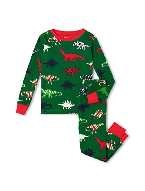 Hatley Kids Festive Dinos Organic Cotton PJ Set (Toddler/Little Kids/Big Kids)