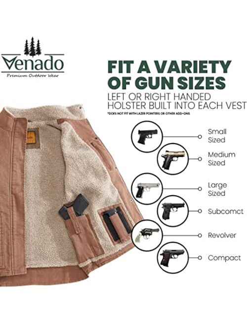 Venado Concealed Carry Vest for Women - Heavy Duty Canvas - Conceal Carry Pockets