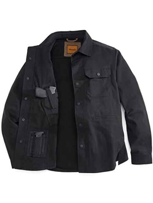 Venado Mens Quick Draw Canvas Concealed Carry Shirt Jacket