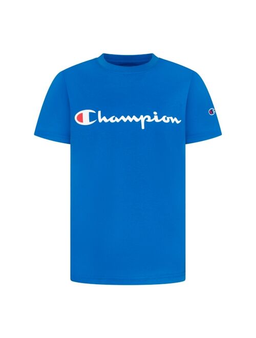 CHAMPION Big Boys Signature Script T-shirt