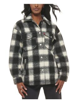 Women's Plaid Shirt Jacket