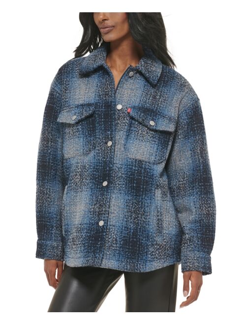 LEVI'S Women's Plaid Shirt Jacket