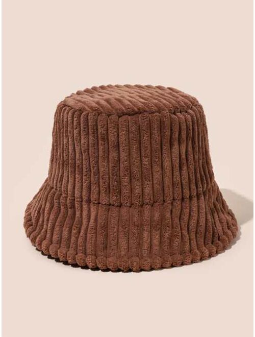 Shein Solid Bucket Hat