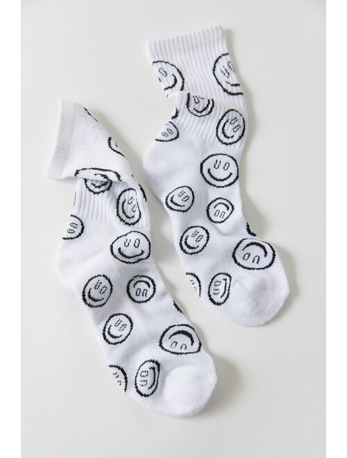 Urban Outfitters UO Happy Face Crew Sock