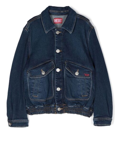 Diesel Kids denim button-down jacket