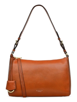 Women's Dukes Place Medium Leather Ziptop Shoulder Bag