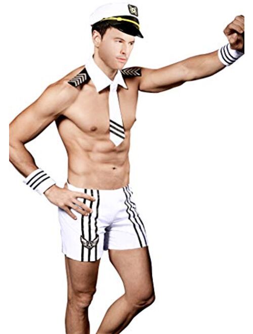 QinMi Lover Men Sexy Sailor Halloween Costume Outfit Lingerie