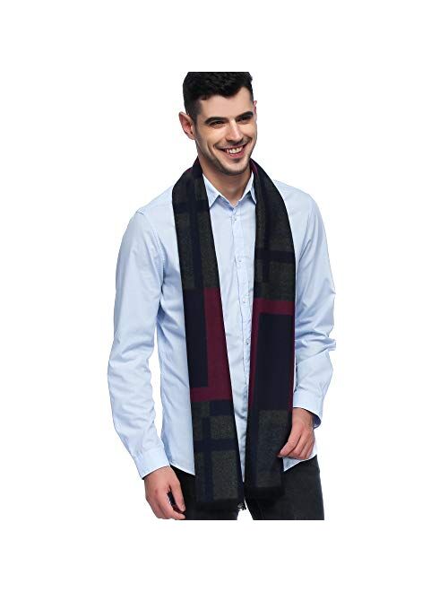 HOYAYO Mens Classic Warm Long Winter Scarf