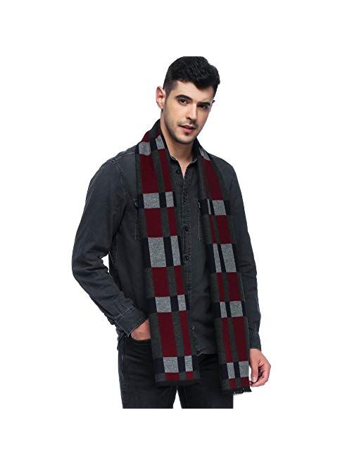 HOYAYO Mens Classic Warm Long Winter Scarf