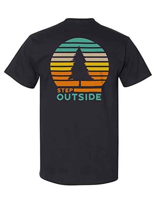 Venado Mens Graphic Tees Northwoods Sunset Graphic T-Shirt