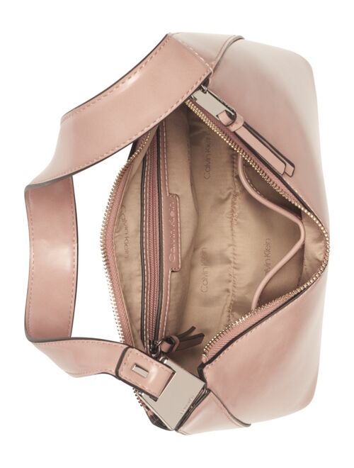 Calvin Klein CALVIN KLEIN Womens Holly Asymmetrical Top Zipper Shoulder Bag