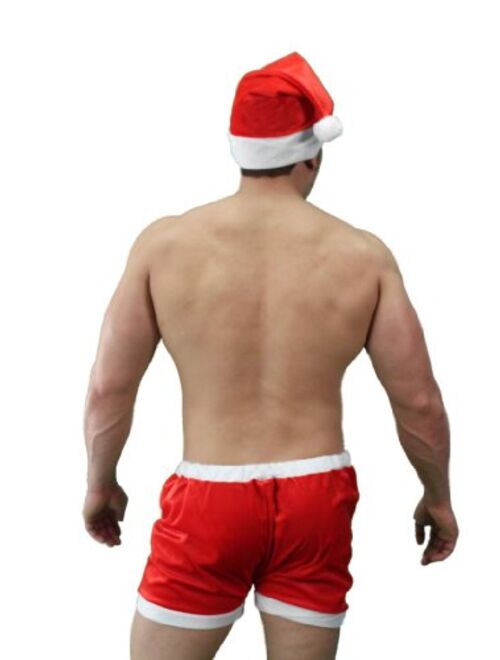 Nds Wear Sexy Christmas Holiday Boxer Set - Men's Sexy Santa Clause Halloween Costume for Men Red