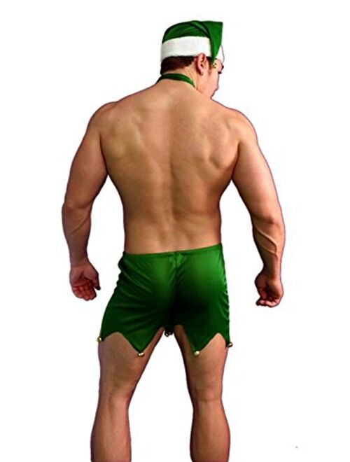 NDS Wear Sexy Men's Elf Halloween Costume Green