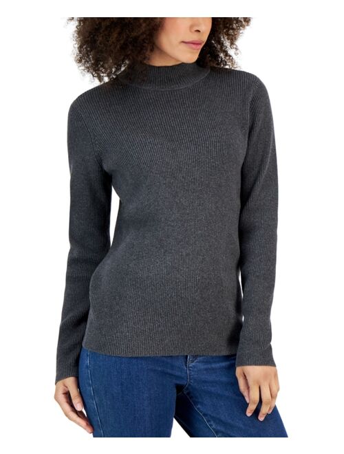 Karen Scott KAREN SCOTT Women's Mock-Neck Sweater, Created for Macy's