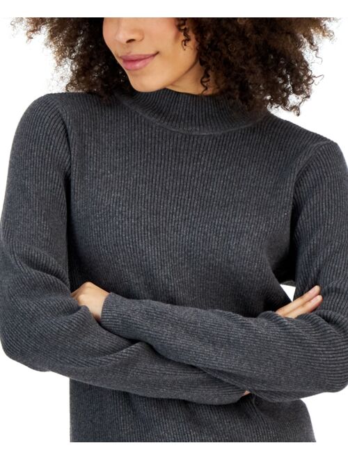 Karen Scott KAREN SCOTT Women's Mock-Neck Sweater, Created for Macy's