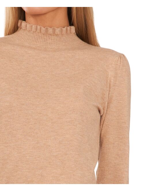 CeCe CECE Women's Mock Neck Long Sleeve Sweater