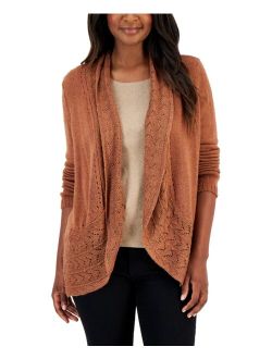 Karen Scott KAREN SCOTT Women's Turbo Shawl-Collar Cardigan, Created for Macy's