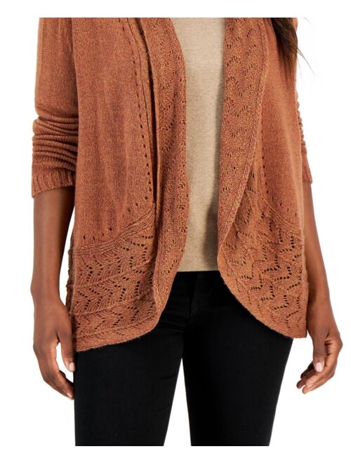 Karen Scott KAREN SCOTT Women's Turbo Shawl-Collar Cardigan, Created for Macy's