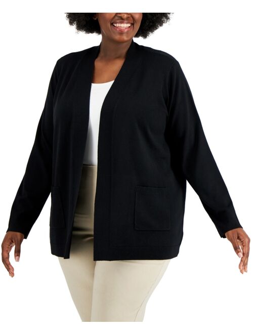 Karen Scott KAREN SCOTT Women's Two Pocket Cardigan, Created for Macy's