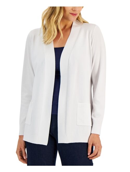 Karen Scott KAREN SCOTT Women's Two Pocket Cardigan, Created for Macy's