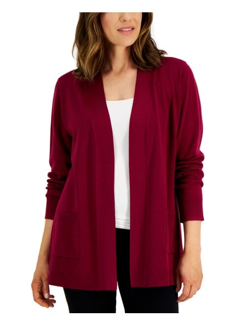 Karen Scott KAREN SCOTT Women's Two Pocket Cardigan, Created for Macy's