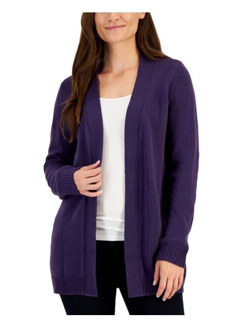 Karen Scott KAREN SCOTT Women's Open-Front Cardigan, Created for Macy's