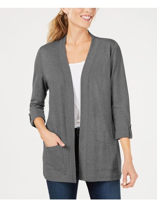 Karen Scott KAREN SCOTT Cotton Cozy Cardigan, Created for Macy's