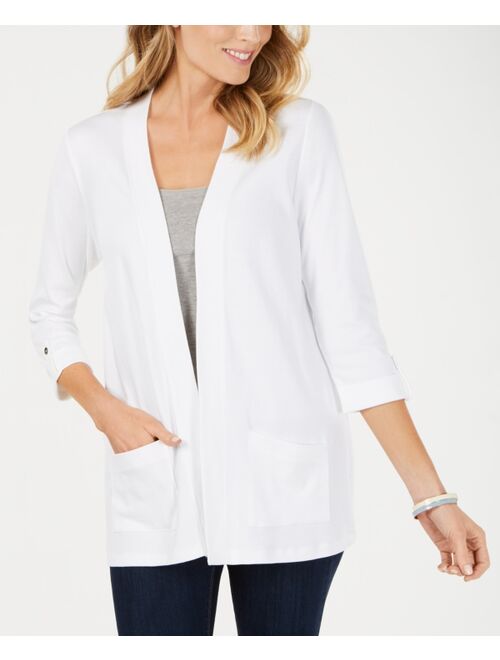 Karen Scott KAREN SCOTT Cotton Cozy Cardigan, Created for Macy's