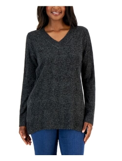 Karen Scott KAREN SCOTT Women's Turbo Box-Stitch Sweater, Created for Macy's